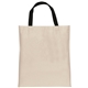aerial view a natural/black good value natural cotton bargain bag, image 1 of 2