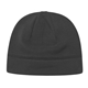 a black 100 poly micro fleece beanie