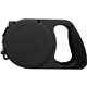 a black retractable pet leash