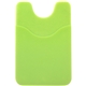 a lime green silicone credit card phone wallet