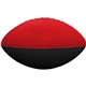 a red & black 7 2- toned foam football