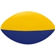 a athletic gold/blue 7 2- toned foam football