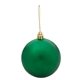 aerial view a green round shatter - resistant christmas ornament, image 1 of 2