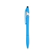 aerial view a metallic teal yoga stylus pen and phone stand, image 1 of 3
