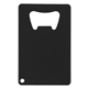 aerial view a black credit card shaped wallet bottle opener, image 1 of 3