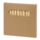 aerial view a natural paper box 12- piece colored pencil set, image 1 of 6