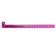 a pink holographic event bands