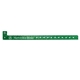 a green holographic event bands