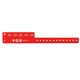a red durable snap wristband