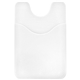 a white silicone credit card phone wallet