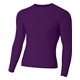 A4 Youth Long Sleeve Compression Crewneck T - Shirt