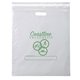 Advocate(TM) Tamper - Resistant Clear Plastic Bag with Die - Cut Handle - 18 x 21 x 8