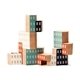Areaware Blockitecture Art Science Set Hand - Painted Blocks Creative Toy