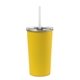 Arlo Classics Stainless Steel Tumbler with Straw - 20 oz - Yellow