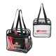 Athina Clear Stadium Tote Bag With Zipper