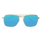 Aviator Sunglasses With rPET Microfiber Sunglass Pouch