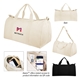 Aware(TM) Recycled Cotton Flat Bottom Duffel Bag