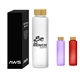 Aws 20 oz Belle Glass Bottle With Bamboo Lid