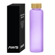 Aws 20 oz Belle Glass Bottle With Bamboo Lid