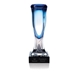 Jaffa Lead Crystal Azul Vase