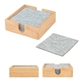 Bamboo Recycled Felt Coaster Set