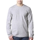 Bayside Adult 6.1 oz, 100 Cotton Long Sleeve Pocket T - Shirt