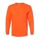 Bayside Long Sleeve T - shirt with a Pocket - Colors