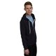 Bayside Unisex USA Made Full - Zip Lightweight Hooded Sweatshirt