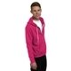 Bayside Unisex USA Made Full - Zip Lightweight Hooded Sweatshirt