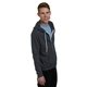 Bayside Unisex USA Made Full - Zip Lightweight Hooded Sweatshirt