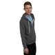Bayside Unisex USA Made Full - Zip Lightweight Hooded Sweatshirt