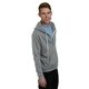 Bayside Unisex USA Made Full - Zip Lightweight Hooded Sweatshirt