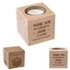 Beechwood Cube Candle Holder
