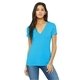 BELLA + CANVAS Jersey Short - Sleeve Deep V - Neck T - Shirt - 6035 - NEON