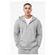 Bella + Canvas Unisex Sponge Fleece DTM Full - Zip Hooded Sweatshirt