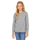 bella + canvas youth heather cvc long - sleeve t - shirt