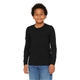 bella + canvas youth heather cvc long - sleeve t - shirt