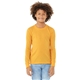 bella + canvas youth heather cvc long - sleeve t - shirt