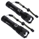 best buddy tools (r) zoomrechargeable aluminum telescopic - focus led flashlight