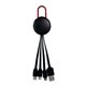 Black Colorful Clip 3 In 1 Charging Cable