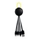 Black Colorful Clip 3 In 1 Charging Cable