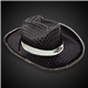 Black Sequin LED Cowboy Hat