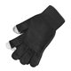 Black Stretchable Gloves With Telefingers