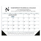 Blue Black Desk Pad with Vinyl Corners - Triumph(R) Calendars