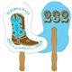 Boot Auction Hand Fan Full Color - Paper Products