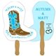 Boot Digital Hand Fan (2 Sides)- Paper Products
