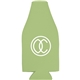 Black Zipper Closure Bottle Cooler