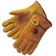 Bourbon Brown Select Split Cowhide Driver Gloves with Ball Tape Fastener