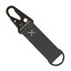 Busker Leather Keychain with Antique Nickel Carabiner and Strap