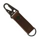 Busker Leather Keychain with Antique Nickel Carabiner